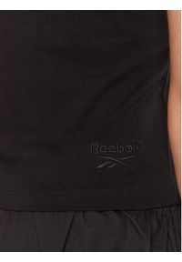 Reebok T-Shirt RK25309CCW Czarny Slim Fit. Kolor: czarny. Materiał: bawełna #4