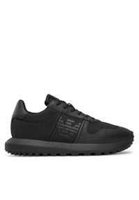 Emporio Armani Sneakersy X4X640 XN949 K001 Czarny. Kolor: czarny. Materiał: skóra