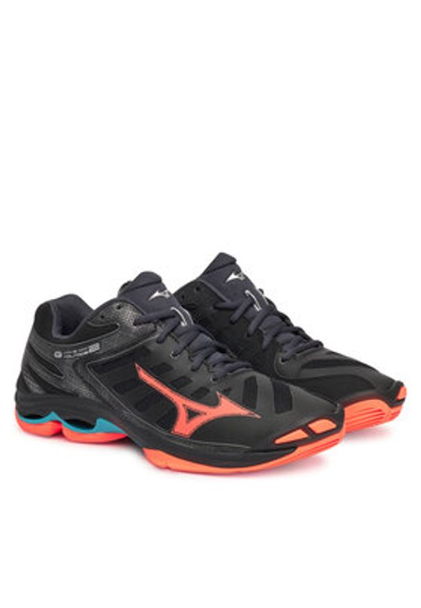 Mizuno Buty halowe Wave Voltage 2 V1GA2460 Czarny. Kolor: czarny. Materiał: materiał. Model: Mizuno Wave
