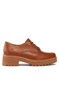 Timberland Oxfordy Carnaby Cool Oxford TB0A5WTMF131 Brązowy. Kolor: brązowy. Materiał: skóra