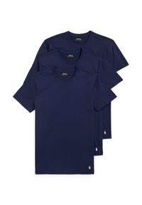 Polo Ralph Lauren Komplet 3 t-shirtów 714830304015 Granatowy Regular Fit. Typ kołnierza: polo. Kolor: niebieski. Materiał: bawełna