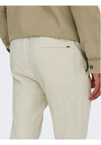 Only & Sons Spodnie materiałowe 22024966 Szary Tapered Fit. Kolor: szary. Materiał: materiał