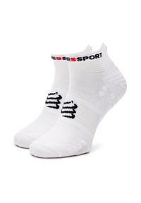 Compressport Skarpety Niskie Unisex Pro Racing Socks V4.0 Run Low XU00047B Biały. Kolor: biały. Materiał: materiał, poliamid. Sport: bieganie