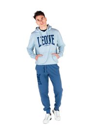 LEONE 1947 APPAREL - Męska bluza z kapturem Leone 1947 Apparel. Typ kołnierza: kaptur. Kolor: beżowy. Materiał: tkanina. Sport: fitness