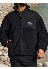 Sinsay - Bluza polarowa - czarny. Kolor: czarny. Materiał: polar #1