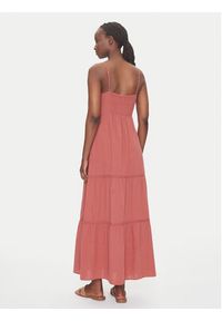 Vero Moda Sukienka letnia Quincy 10324588 Czerwony Regular Fit. Kolor: czerwony. Materiał: bawełna. Sezon: lato #3