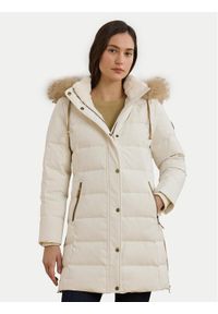 Lauren Ralph Lauren - LAUREN RALPH LAUREN Płaszcz zimowy 297957509002 Écru Regular Fit. Materiał: syntetyk. Sezon: zima