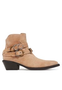 Pinko - PINKO Kowbojki Tex 13 SD0343 P002 Beżowy. Kolor: beżowy. Materiał: skóra, zamsz #1