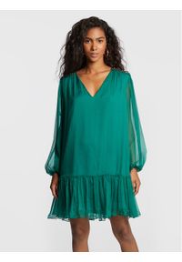 Nissa Sukienka koktajlowa RS13461 Zielony Regular Fit. Kolor: zielony. Materiał: jedwab. Styl: wizytowy #1