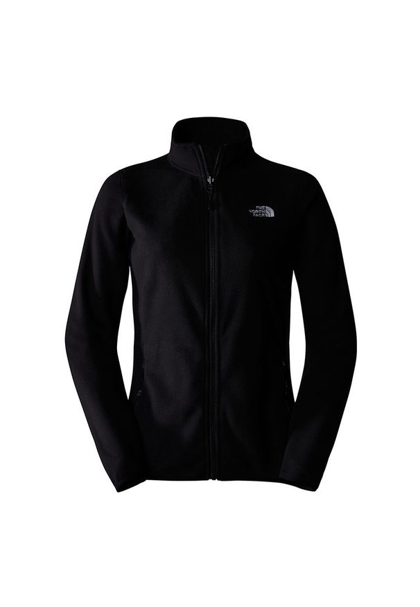 Bluza The North Face 100 Glacier Full-Zip Fleece 0A855O4H01 - czarna. Kolor: czarny. Materiał: polar, poliester, dzianina. Styl: klasyczny. Sport: narciarstwo