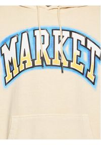 Market Bluza SMILEY 397000465 Beżowy Regular Fit. Kolor: beżowy. Materiał: bawełna