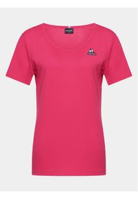 Le Coq Sportif T-Shirt 2320631 Różowy Regular Fit. Kolor: różowy. Materiał: syntetyk, bawełna