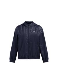 Kurtka wodoodporna damska Under Armour Rival. Kolor: biały, niebieski, wielokolorowy. Materiał: tkanina. Sport: bieganie #1