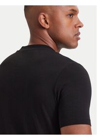 Karl Lagerfeld - KARL LAGERFELD T-Shirt 755040 564235 Czarny Regular Fit. Typ kołnierza: dekolt w karo. Kolor: czarny. Materiał: bawełna #2