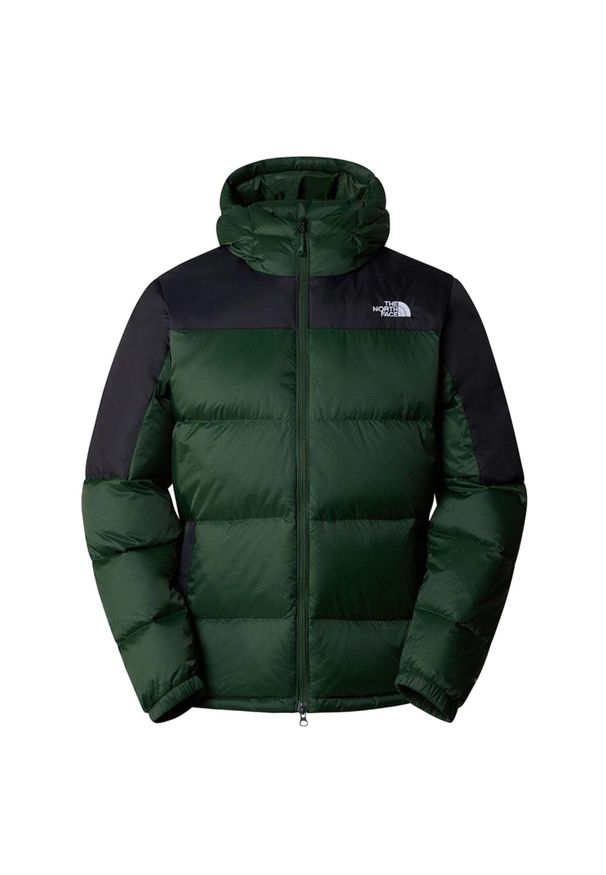 Kurtka turystyczna męska The North Face Diablo Down Hood. Kolor: zielony. Materiał: nylon. Sport: turystyka piesza