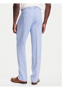 United Colors of Benetton - United Colors Of Benetton Spodnie materiałowe 43B3UF03X Niebieski Regular Fit. Kolor: niebieski. Materiał: len, bawełna #5