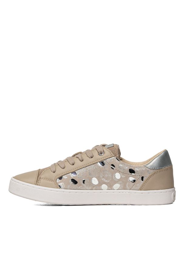 Geox - Sneakersy dziecięce beżowe GEOX J Kilwi G. B. Kolor: beżowy. Materiał: materiał. Sport: bieganie
