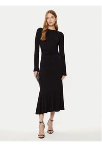 Guess Sukienka codzienna W5RK1K KC1J2 Czarny Bodycon Fit. Okazja: na co dzień. Kolor: czarny. Materiał: wiskoza. Typ sukienki: proste, bodycon. Styl: casual #4
