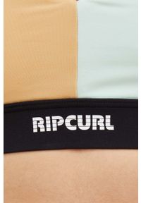 Rip Curl biustonosz sportowy mirage run swim surf kolor turkusowy gładki. Kolor: turkusowy. Materiał: skóra, materiał. Rodzaj stanika: wyciągane miseczki. Wzór: gładki. Sport: bieganie #5