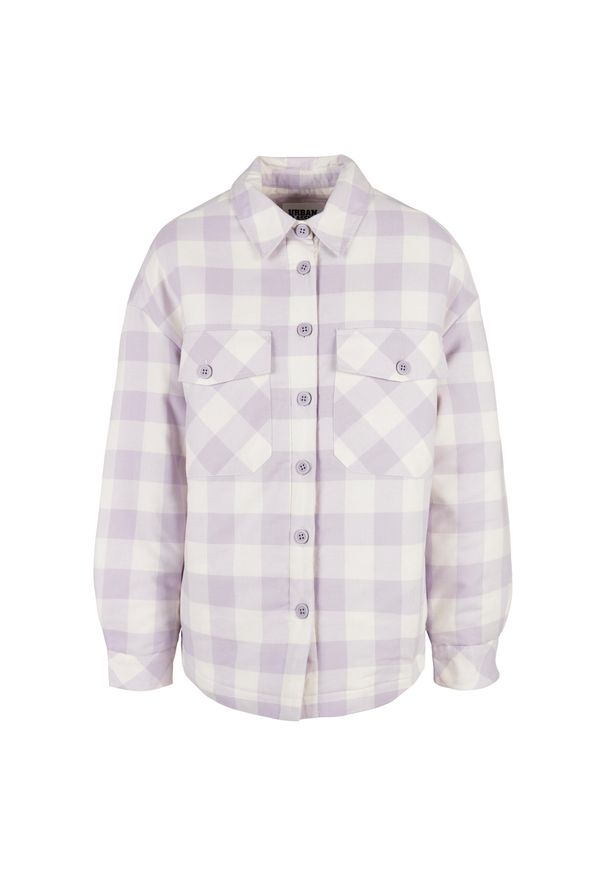 Damska koszula flanelowa Urban Classics Padded. Kolor: fioletowy, wielokolorowy, biały
