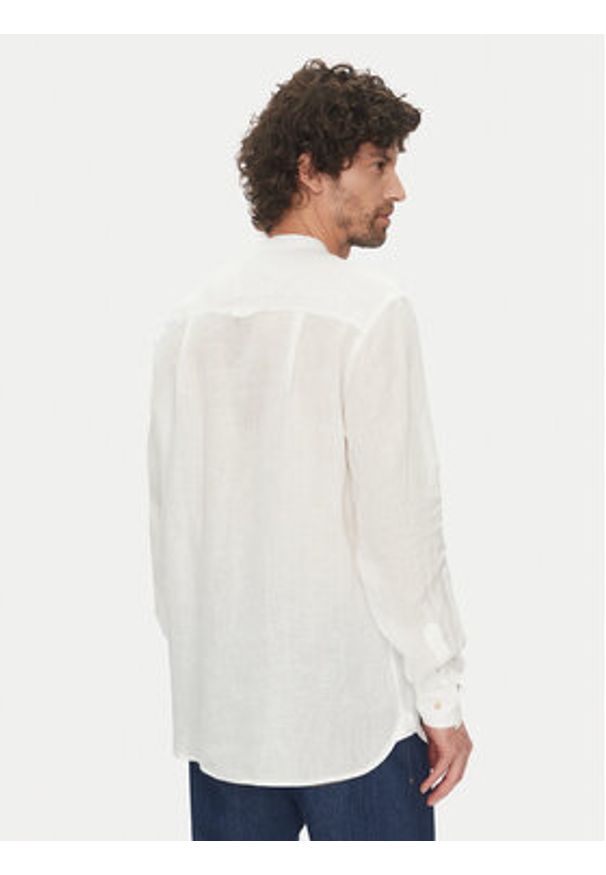 Liu Jo Koszula QA5098 T4359 11001 Biały Regular Fit. Kolor: biały. Materiał: len