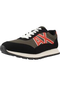 Armani Exchange - Kapcie ARMANI EXCHANGE XM001960 AF1938 Czarny. Kolor: czarny. Materiał: syntetyk, tkanina. Sport: turystyka piesza