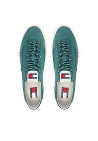 TOMMY HILFIGER - Tommy Hilfiger Tenisówki Archive Vulc EM0EM01760 Zielony. Kolor: zielony. Materiał: materiał #2
