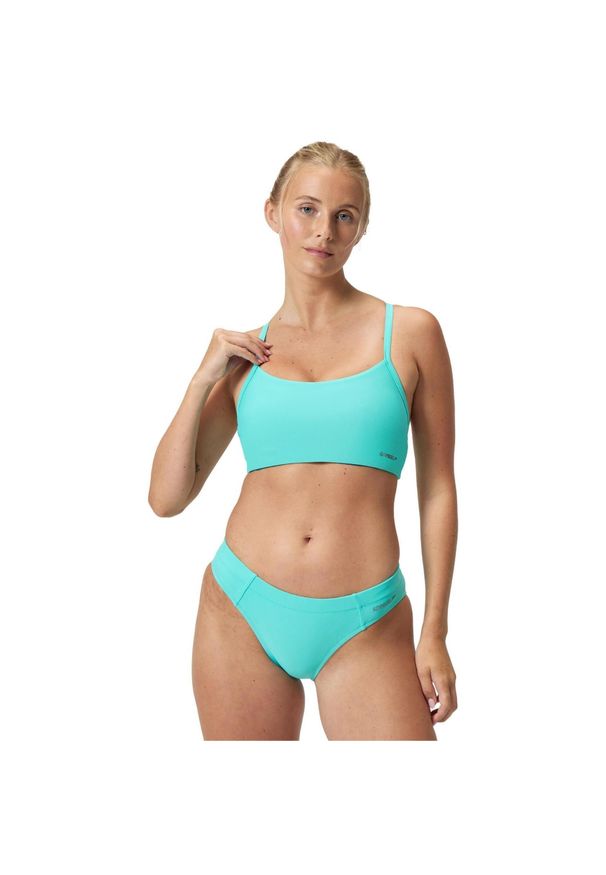 Góra od stroju kąpielowego damski dwuczęściowy Speedo Solid Racerback. Kolor: niebieski