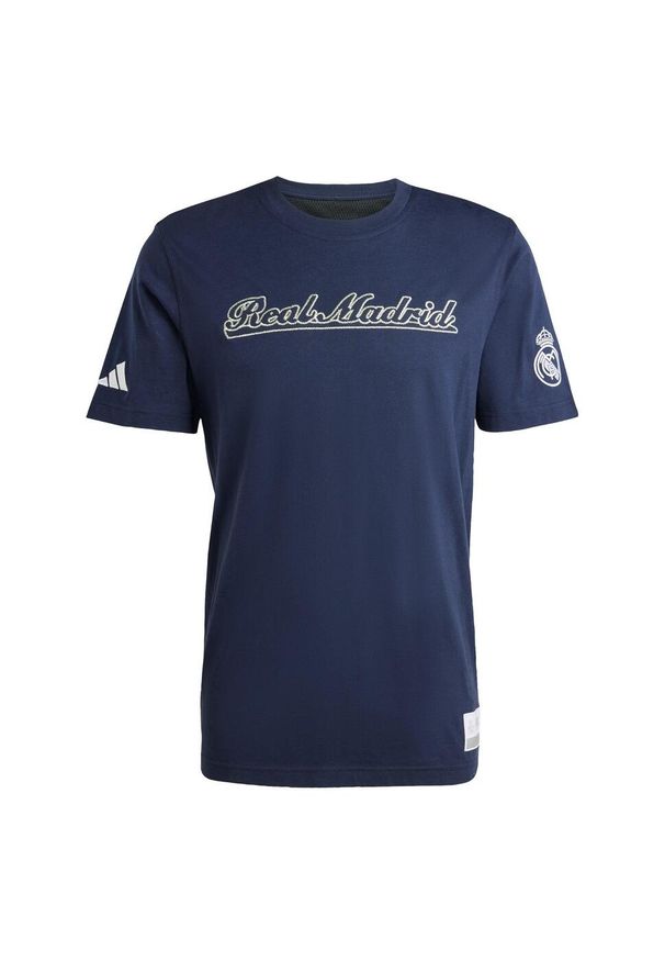 Adidas - Koszulka Real Madryt US Pack. Kolor: biały, wielokolorowy, niebieski