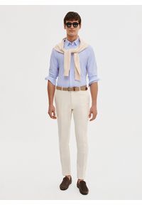 Pako Lorente - PAKO LORENTE - Dzianinowa koszula męska w prążek. Materiał: dzianina. Długość rękawa: długi rękaw. Długość: długie. Wzór: prążki. Sezon: wiosna #3