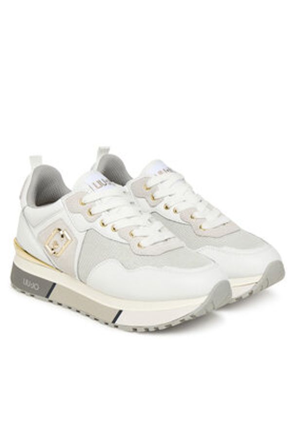 Liu Jo Sneakersy Maxi Wonder 01 BF5009 PX685 Biały. Kolor: biały. Materiał: skóra