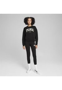 Puma - Damska bluza z okrągłym dekoltem PUMA SQUAD o pełnej długości PUMA Black. Kolor: czarny. Materiał: dzianina