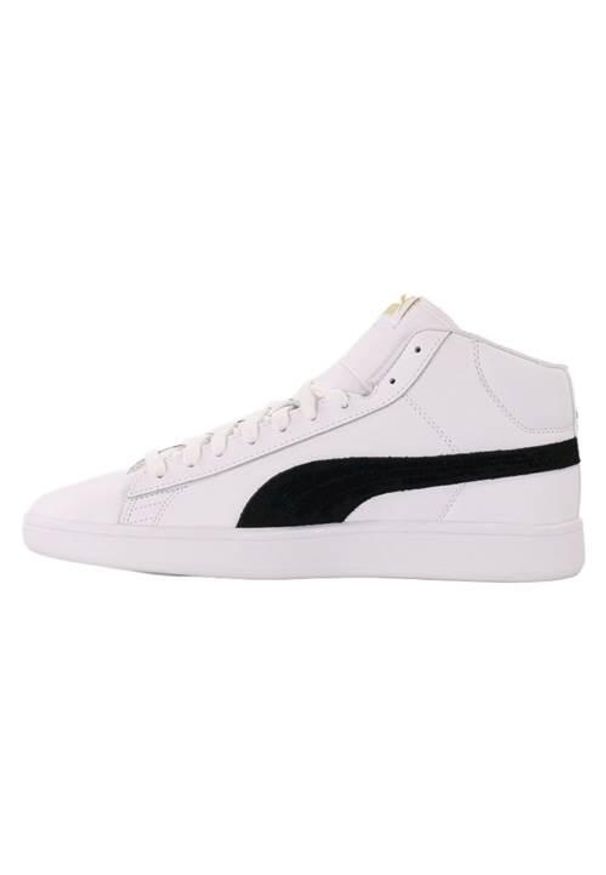 Buty do chodzenia męskie Puma Smash V2 Mid L. Kolor: biały. Materiał: materiał, syntetyk. Szerokość cholewki: normalna. Sport: turystyka piesza