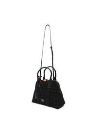 Pinko - PINKO Torebka Bowling Bag Medium AI 25-26 PLTT 105906 A2YW Czarny. Kolor: czarny. Materiał: skórzane, zamszowe #4
