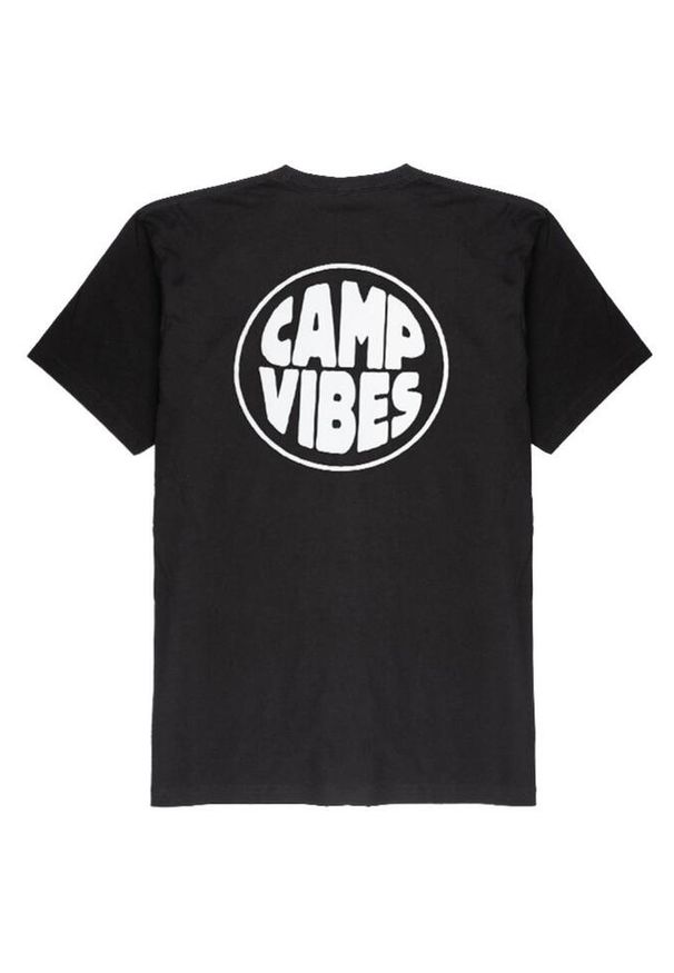 Koszulka turystyczna męska Poler Camp Vibes. Kolor: czarny. Materiał: bawełna