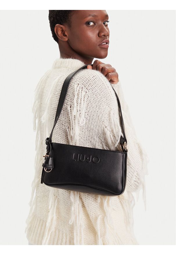 Liu Jo Torebka Esc Crossbody AF5083 E0037 Czarny. Kolor: czarny. Materiał: skórzane