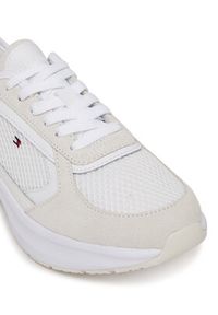 TOMMY HILFIGER - Tommy Hilfiger Sneakersy Sporty Runner FW0FW08644 Biały. Kolor: biały. Materiał: materiał #4