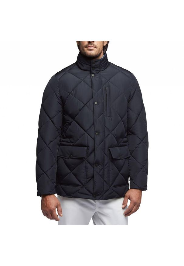 Kurtka Geox Model W Camei Mid Jkt Kolor Niebieski. Kolor: niebieski. Materiał: tkanina