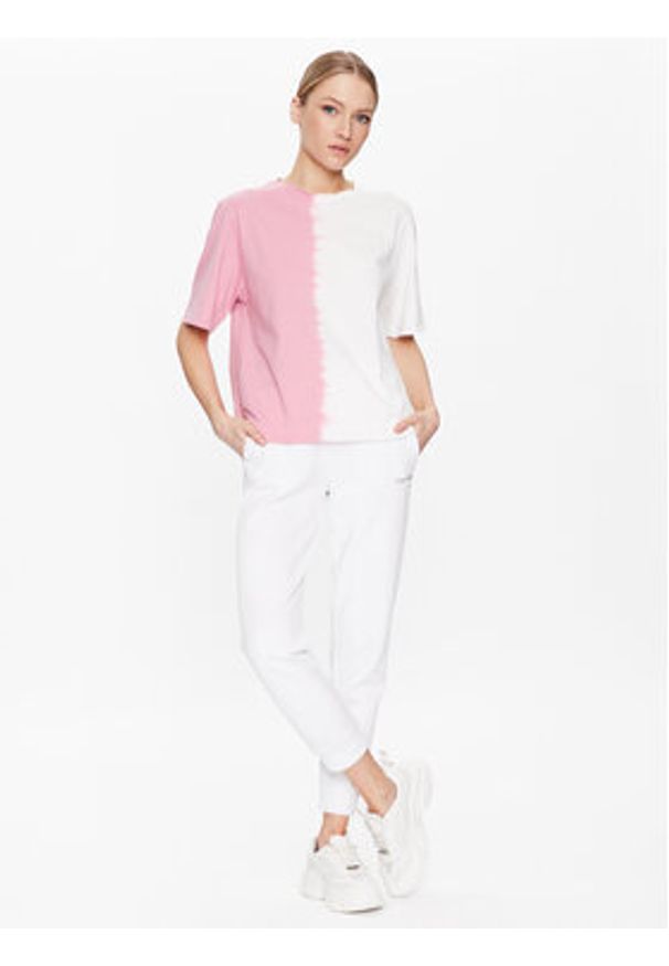United Colors of Benetton - United Colors Of Benetton T-Shirt 3DYBD103F Różowy Relaxed Fit. Kolor: różowy. Materiał: bawełna