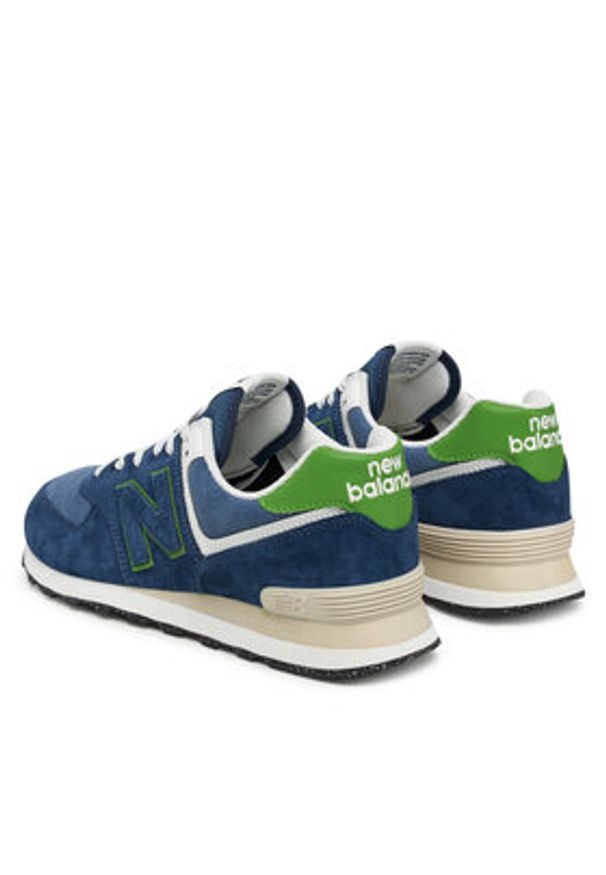 New Balance Sneakersy U574QBL M Niebieski. Kolor: niebieski. Materiał: skóra, zamsz. Model: New Balance 574