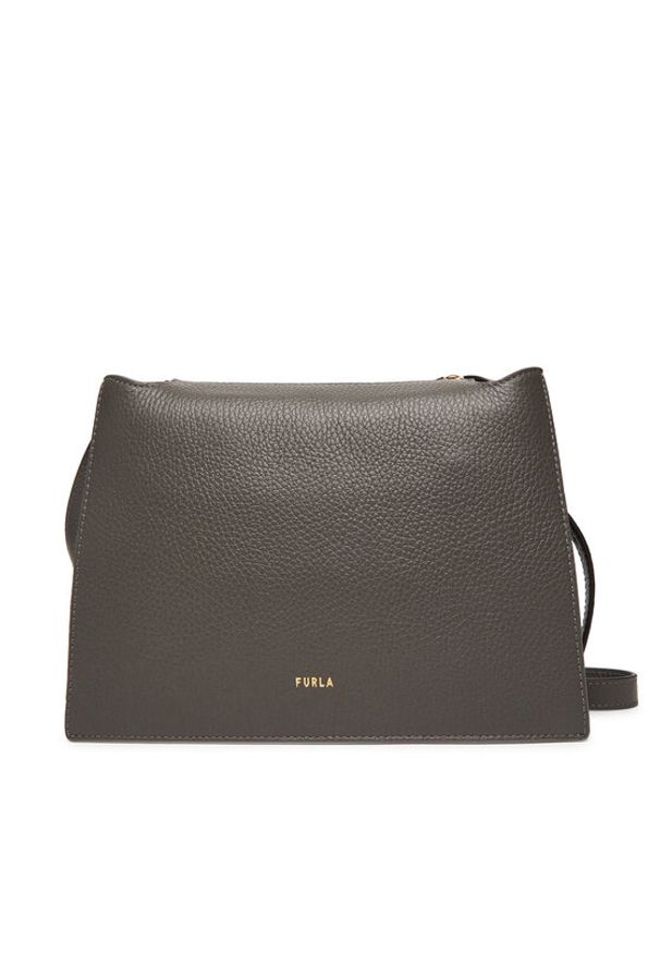 Furla Torebka Nuvola S Crossbod WB01275 HSF000 CN 4283S 1007 Szary. Kolor: szary. Materiał: skórzane