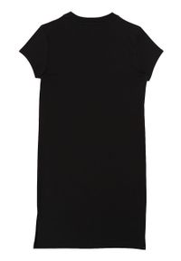 Karl Lagerfeld - Sukienka dziecięca 114-150 cm. Okazja: na co dzień. Kolor: czarny. Materiał: bawełna, dzianina. Długość rękawa: krótki rękaw. Wzór: nadruk. Typ sukienki: proste. Styl: casual. Długość: mini #2