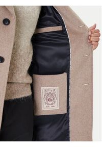 Guess Płaszcz wełniany M4BL3S WGJ82 Beżowy Slim Fit. Kolor: beżowy. Materiał: syntetyk