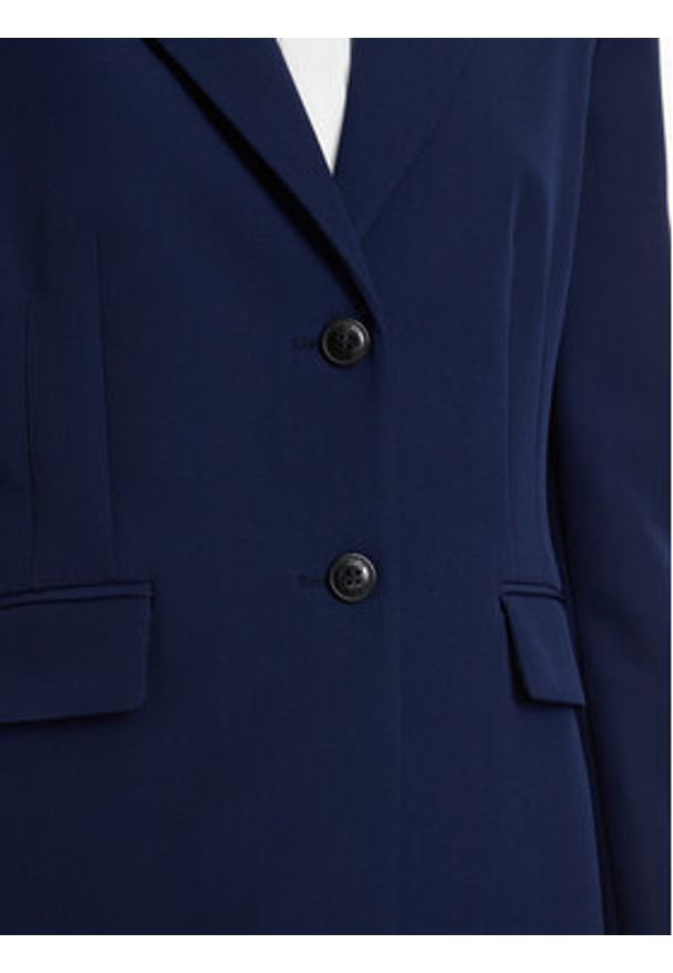 Hugo - HUGO Marynarka Asmalla-1 50533901 Granatowy Slim Fit. Kolor: niebieski. Materiał: syntetyk