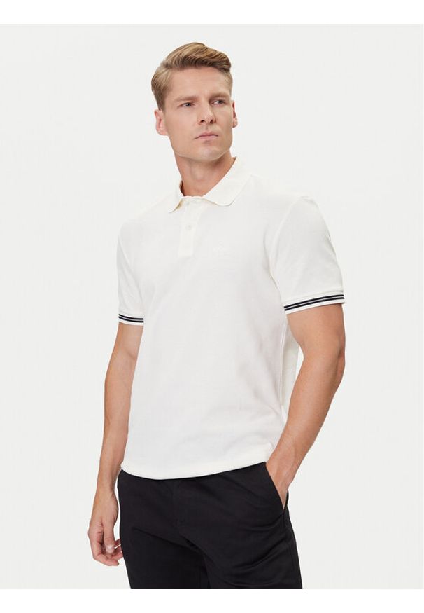 JOOP! Jeans T-Shirt 15 JJJ-17Amare 30046012 Beżowy Modern Fit. Kolor: beżowy. Materiał: bawełna