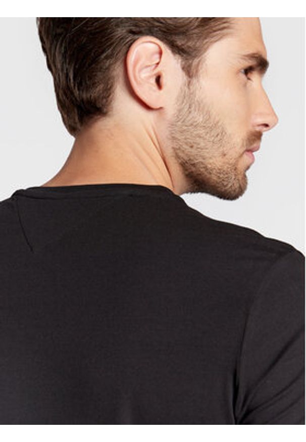 TOMMY HILFIGER - Tommy Hilfiger T-Shirt Core Stretch MW0MW27540 Czarny Slim Fit. Kolor: czarny. Materiał: bawełna