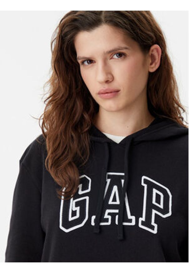 GAP - Gap Bluza 870537-02 Czarny Relaxed Fit. Kolor: czarny. Materiał: bawełna