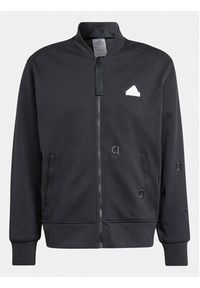 Adidas - adidas Bluza Embroidery IP4070 Czarny Loose Fit. Kolor: czarny. Materiał: bawełna #2