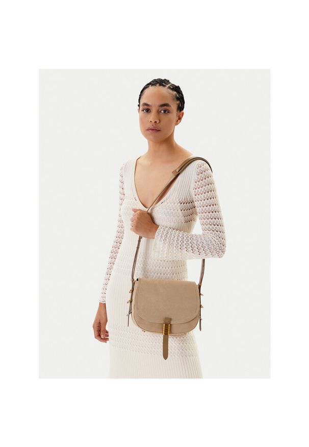 Pinko - Torebka PINKO. Kolor: beżowy