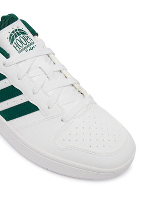 Adidas - adidas Sneakersy Hoops Classic KI1055 Biały. Kolor: biały. Materiał: skóra